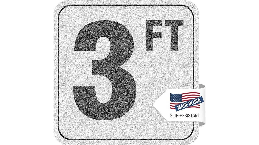 pool depth measurement sticker