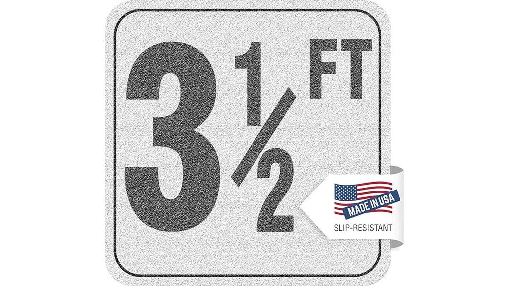 pool depth vinyl stickers