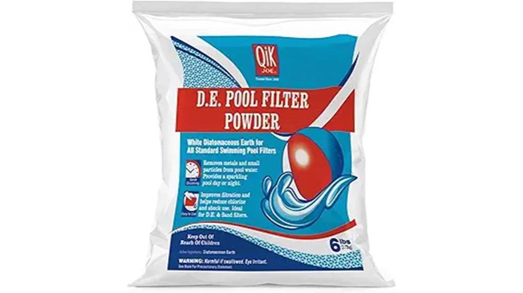 pool filter diatomaceous earth