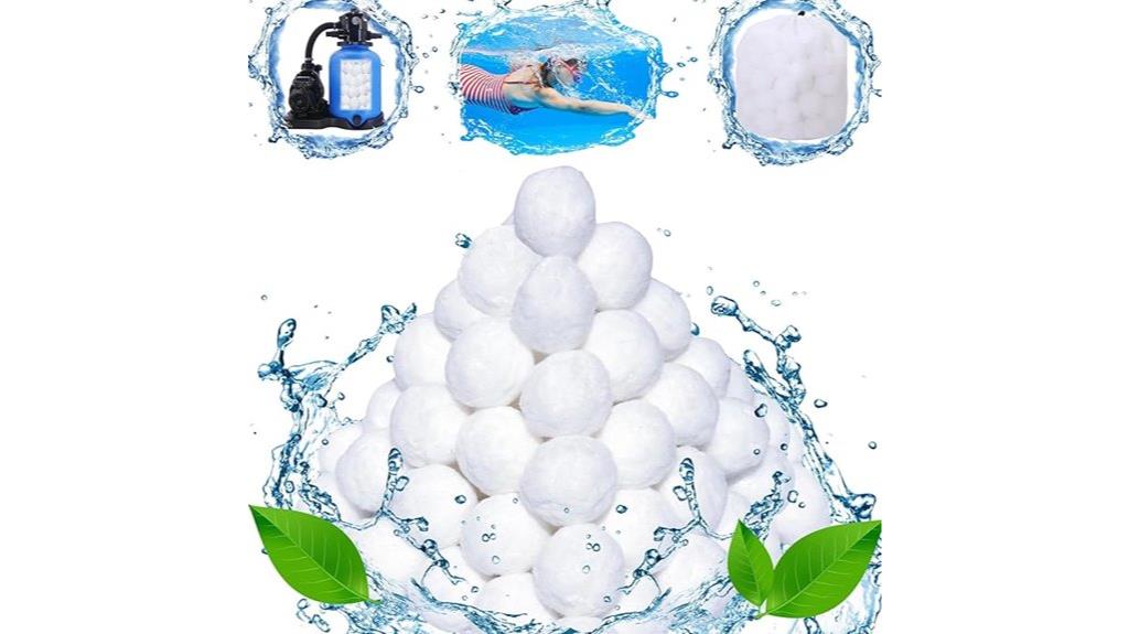 pool filtration ball system