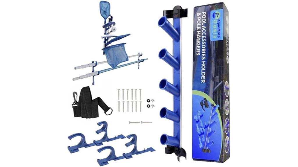 pool gear hanging rack
