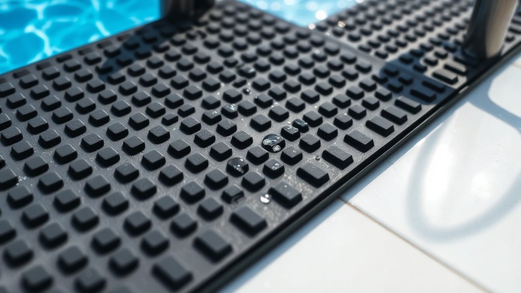 pool ladder mat selection