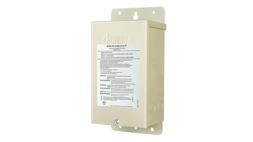 pool light transformer 100w