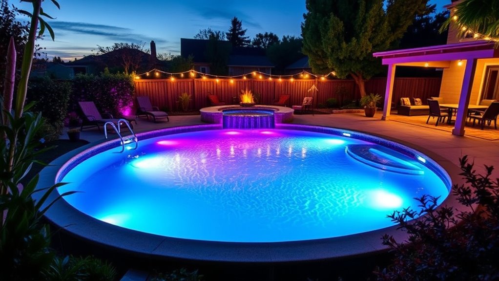 pool lighting customization options