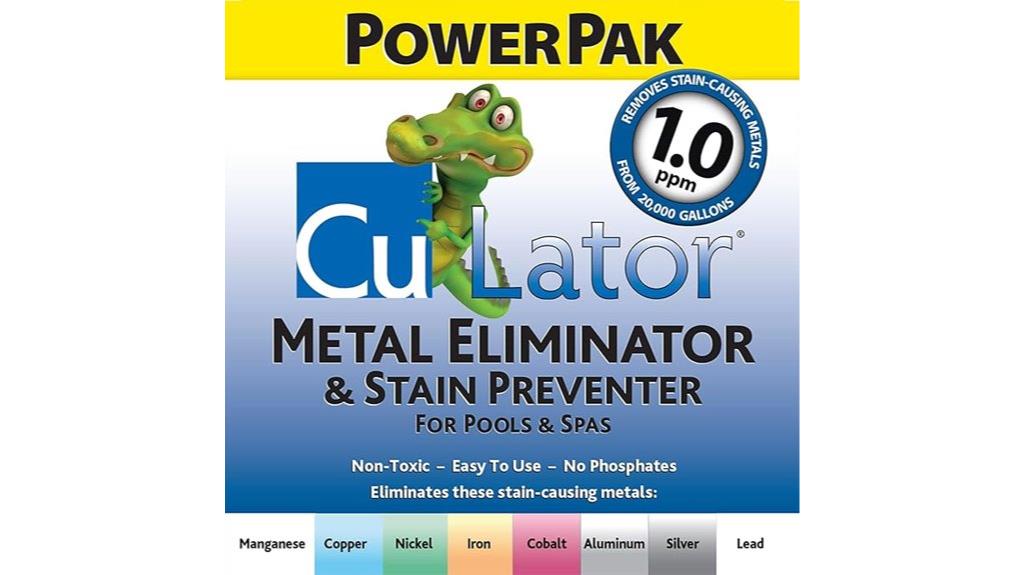 pool metal stain preventer