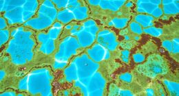 pool metal staining chemistry