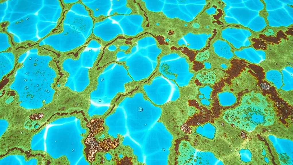 pool metal staining chemistry
