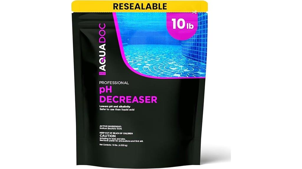 pool ph lowering agent