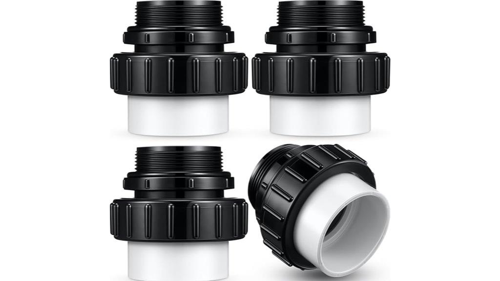 pool pump union fittings