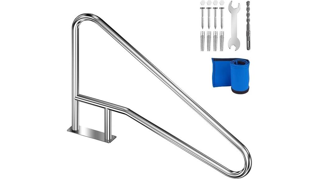 pool safety handrail system