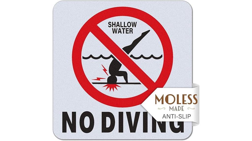 pool safety no diving