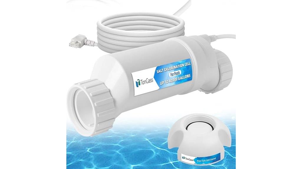 pool salt chlorinator capacity