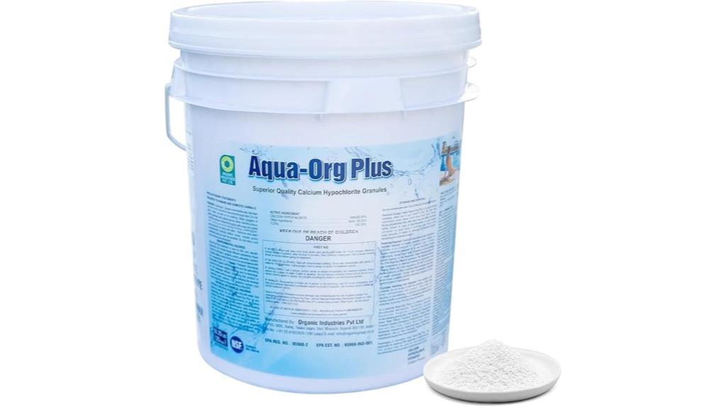 pool shock granular calcium hypochlorite