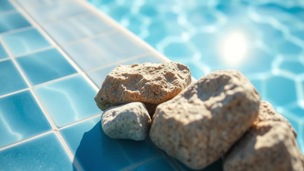 pool tile pumice selection