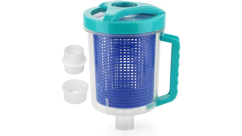 pool vacuum leaf catcher
