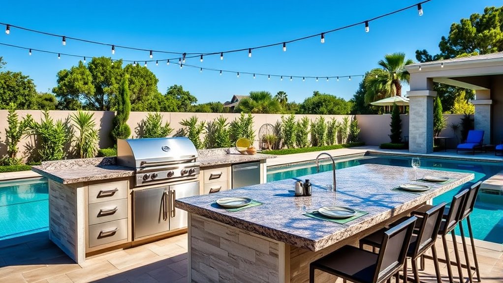 poolside kitchen considerations