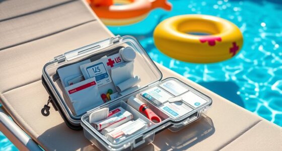poolside waterproof first aid