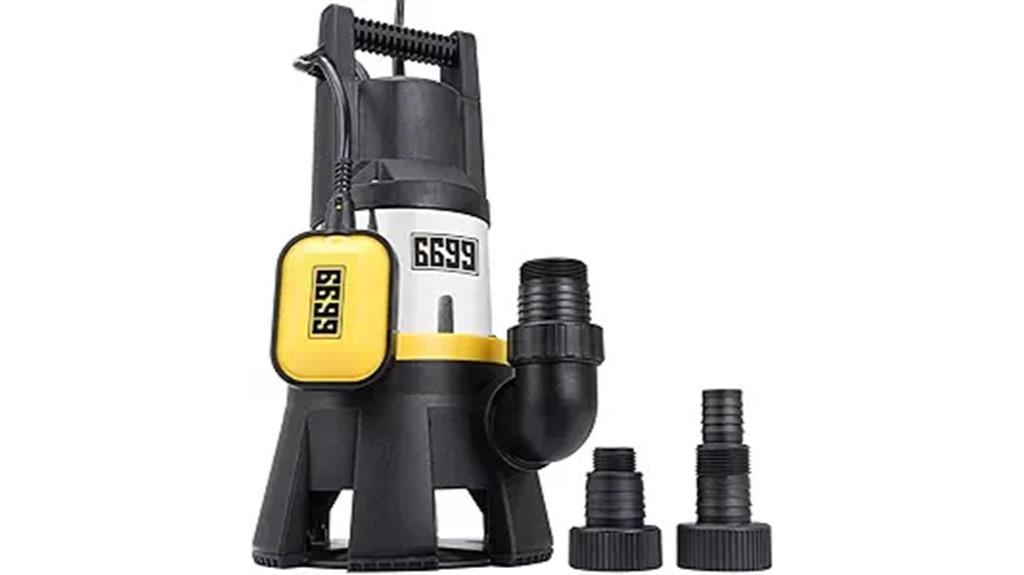 powerful 7000gph submersible pump
