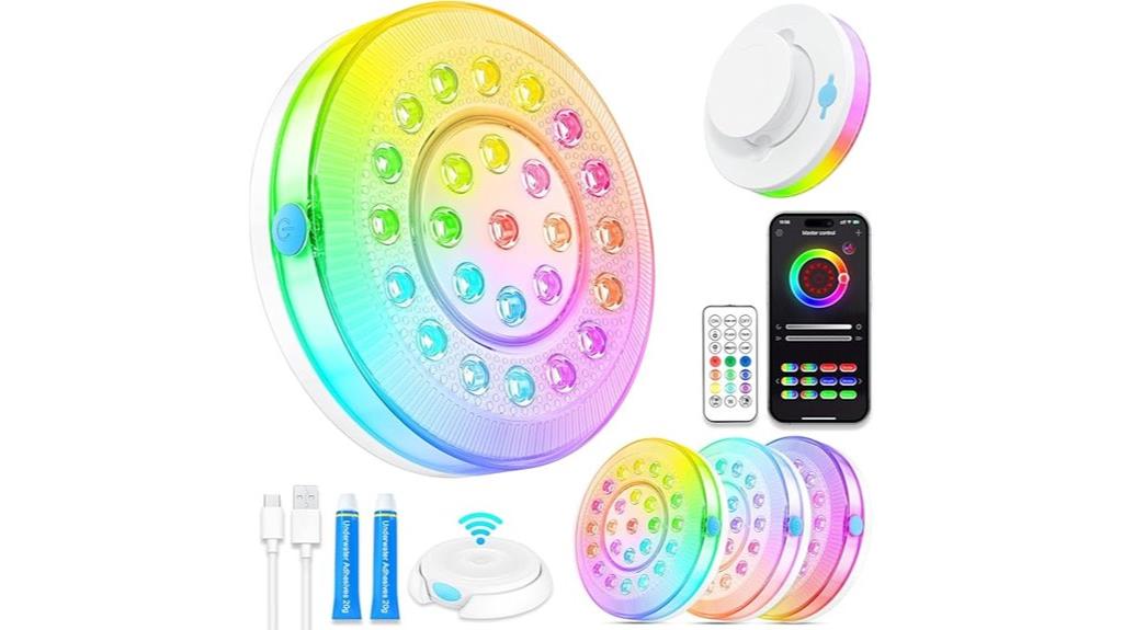 rechargeable floating pool light