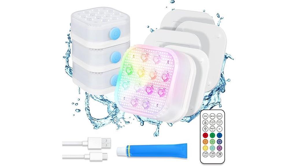rechargeable pool light pack