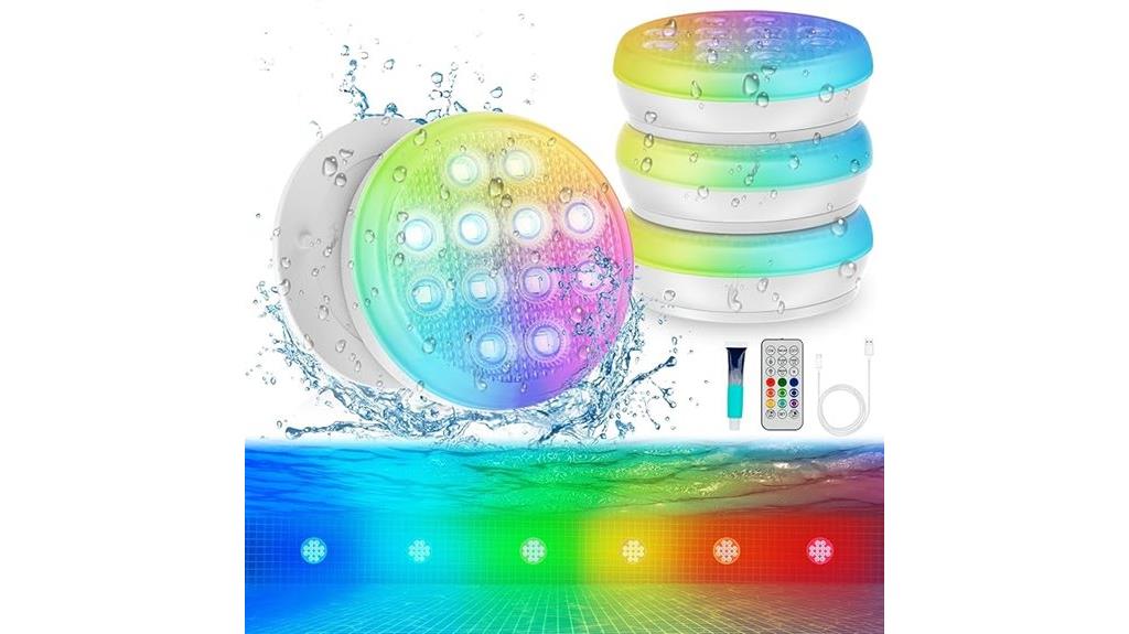 rechargeable pool light set
