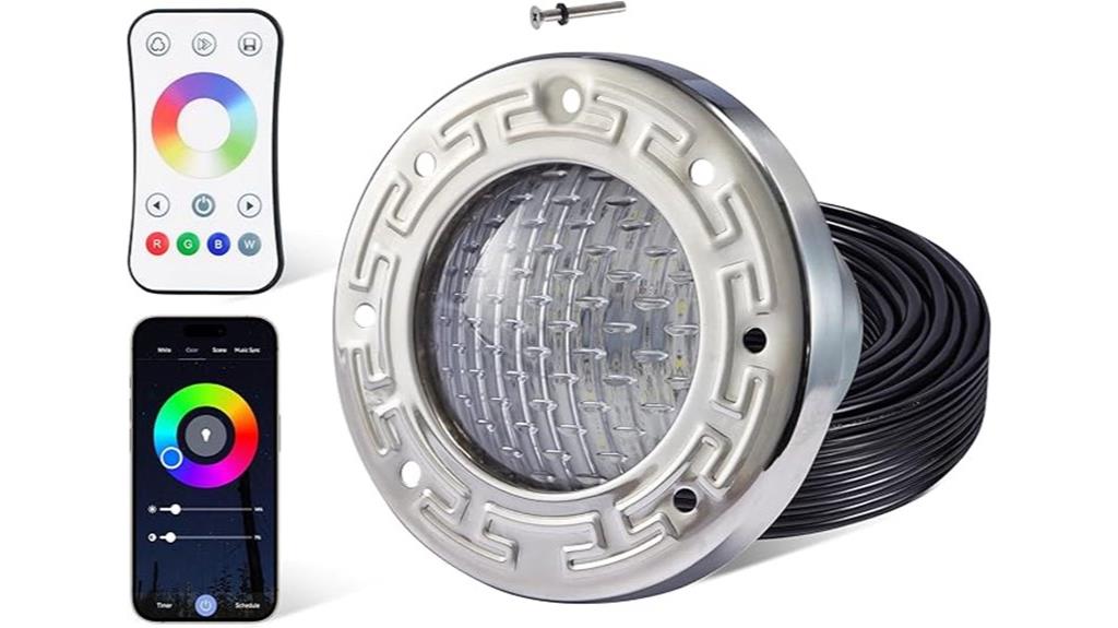 rgbw pool light remote