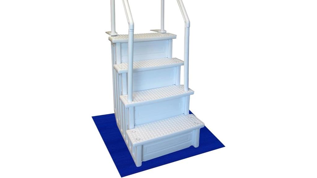 royal blue pool ladder mat