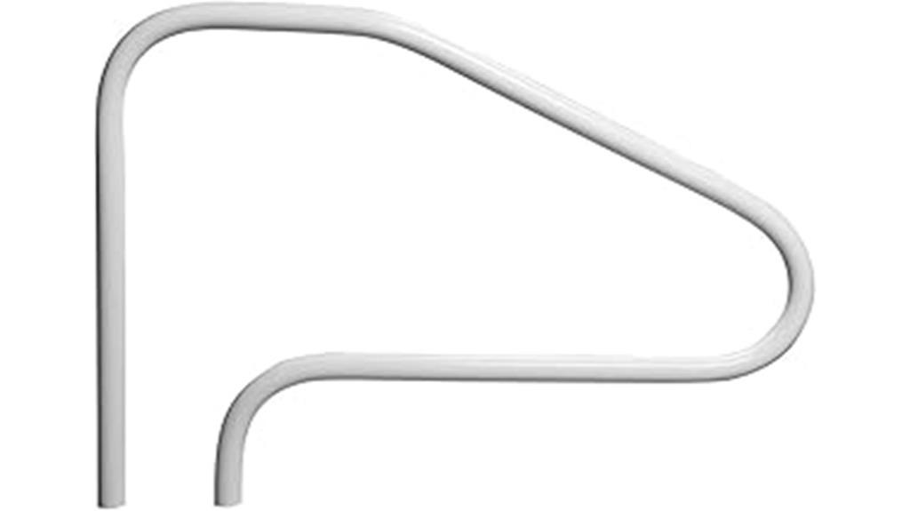 rust proof white pool rail