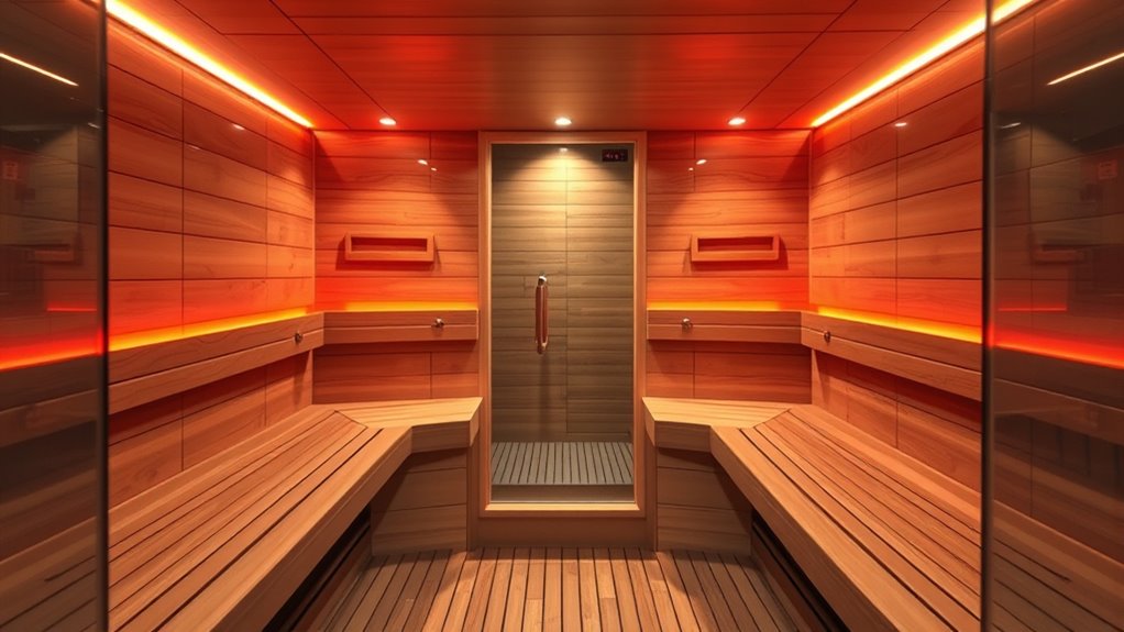 sauna size safety features