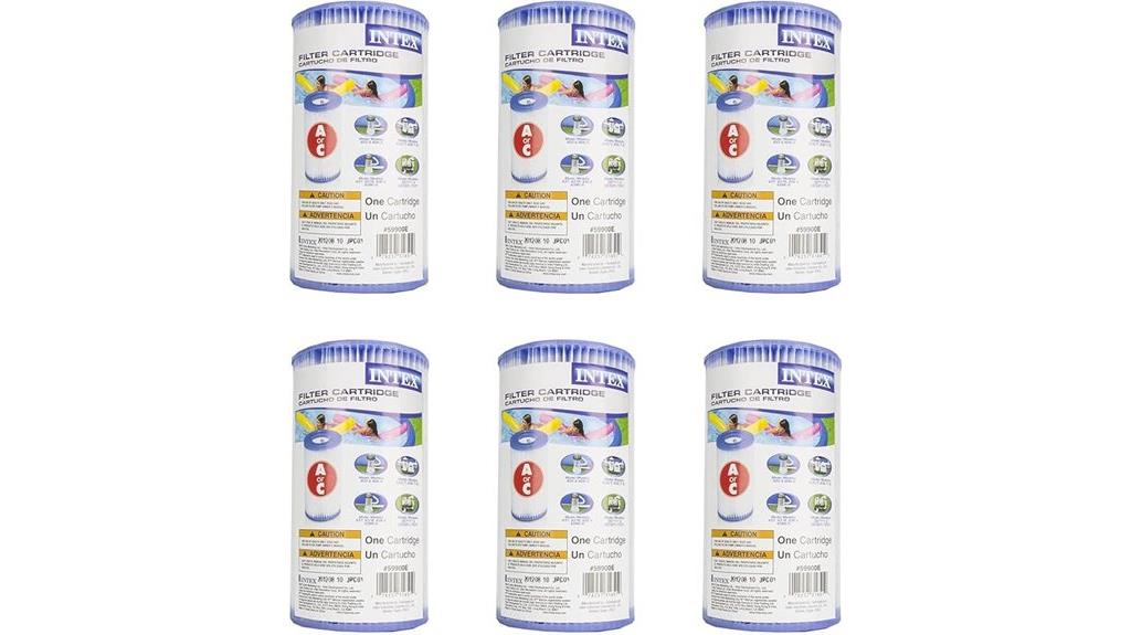 six pack intex pool filters
