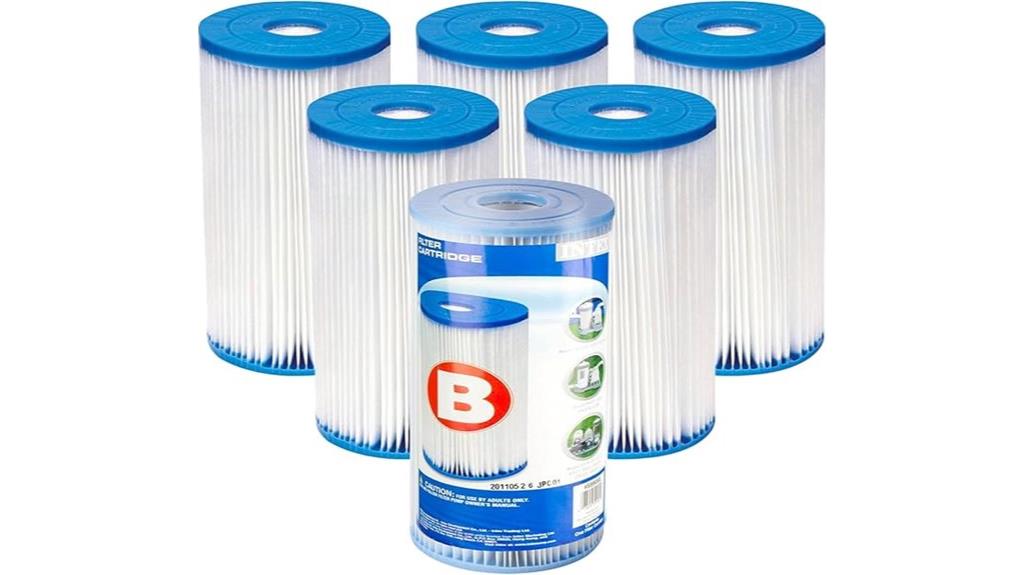 six pack pool filter cartridges