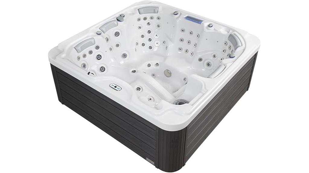 six person acrylic hot tub