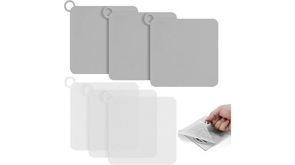 six silicone drain covers