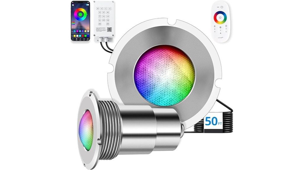 small rgbw pool light