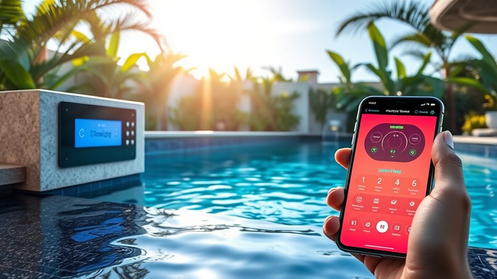 smartphone controlled pool systems