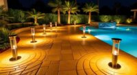 solar pool deck lighting