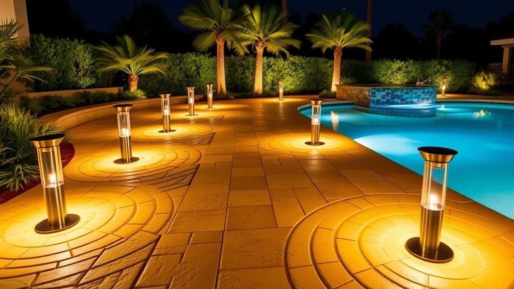 solar pool deck lighting