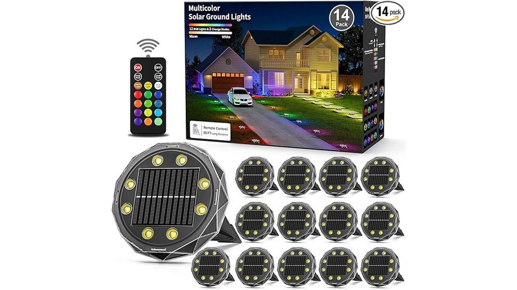 solar powered ground lights