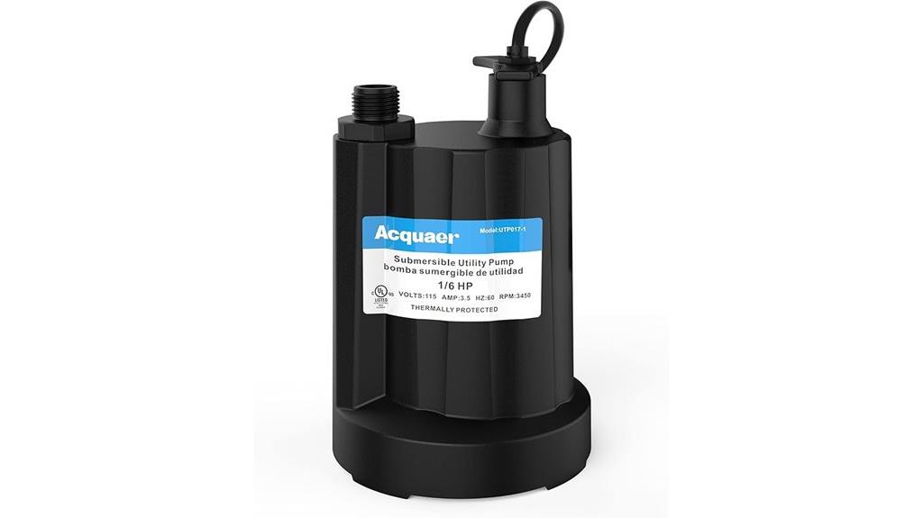 submersible pump 10 ft cord
