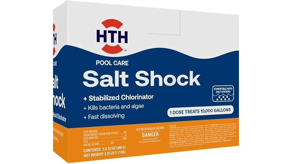 swimming pool salt shock pack