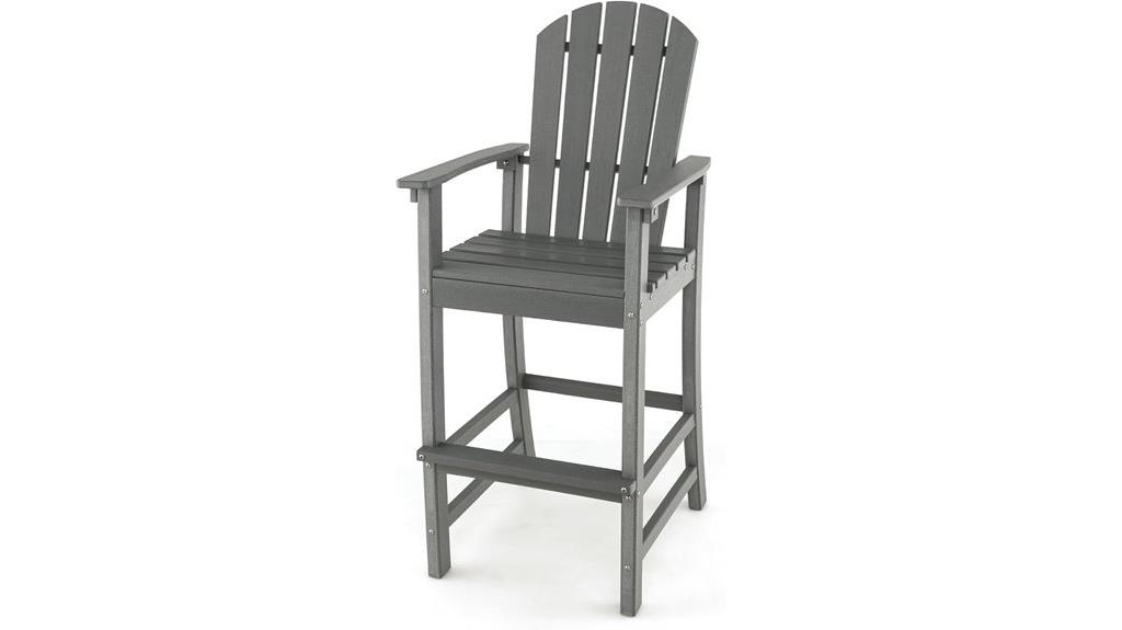 tall adirondack wooden chair