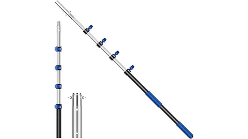 telescopic aluminum pool pole