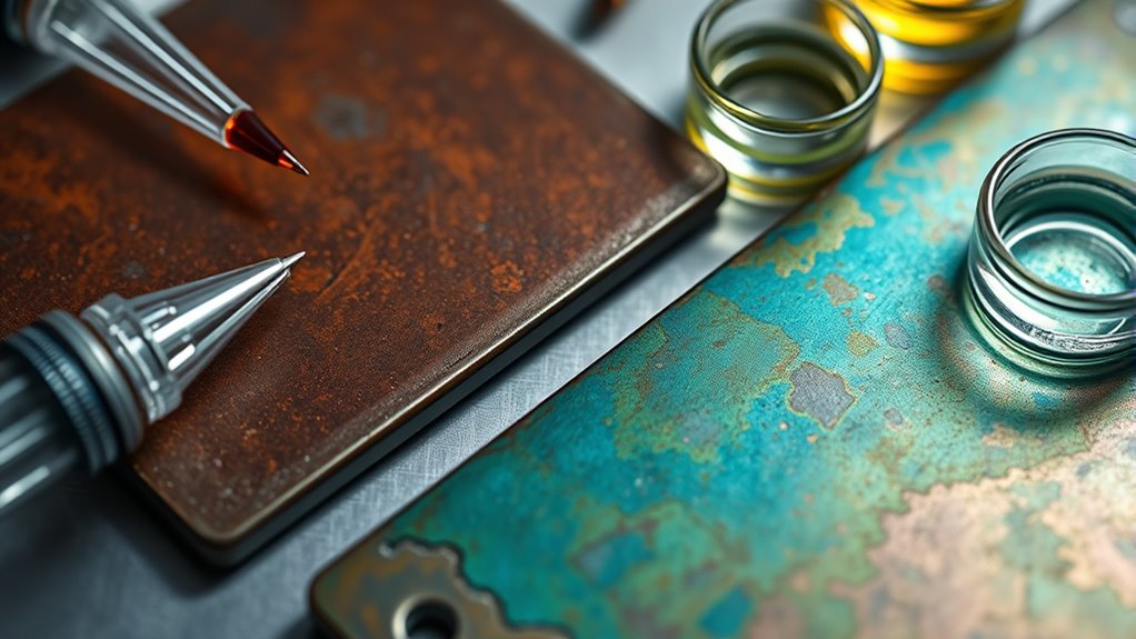 test fixative on small area