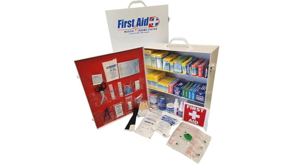 three tier first aid cabinet
