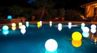 top floating pool light options