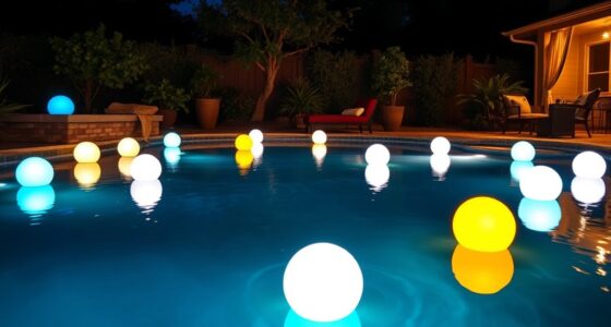top floating pool light options