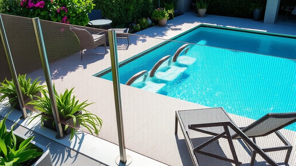 top mesh pool fence options