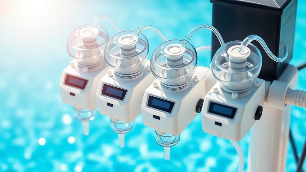 top pool chemical feed pumps