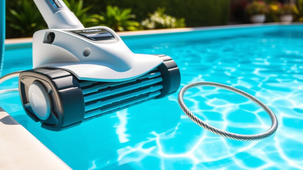 top pool cleaner swivel cables