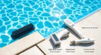 top pool corner brush selection